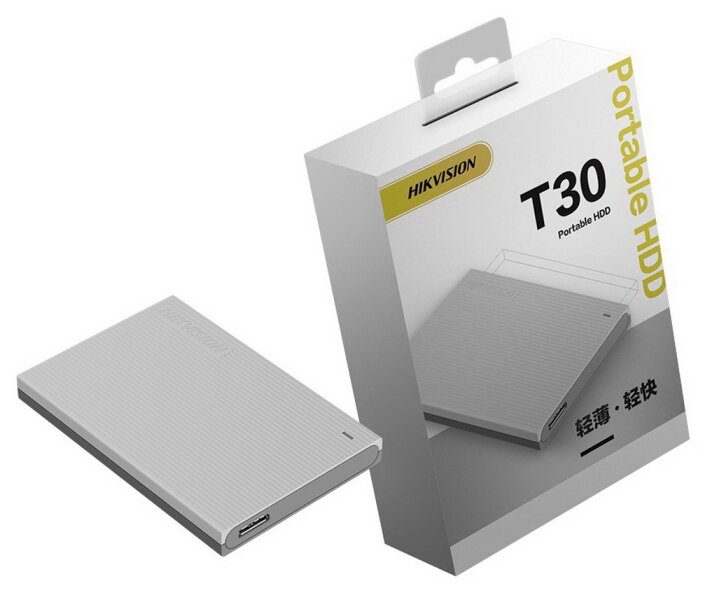 Жесткий диск HDD HIKVISION T30 HS-EHDD-T30/2T/Gray USB 3.0 Gray Казахстан