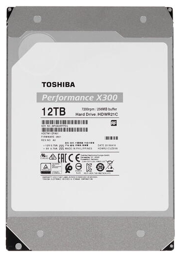 Фото Жесткий диск HDD TOSHIBA X300 HDWR21CUZSVA