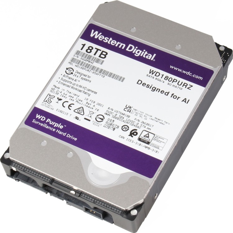 Фото Жесткий диск HDD Western Digital Purple WD180PURZ
