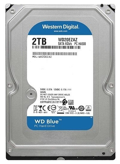 Фото Жесткий диск HDD 2Tb Western Digital Blue WD20EZAZ