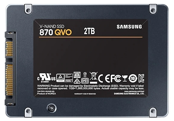 Фото Жесткий диск SSD SAMSUNG 870 EVO SATA III MZ-77E2T0BW