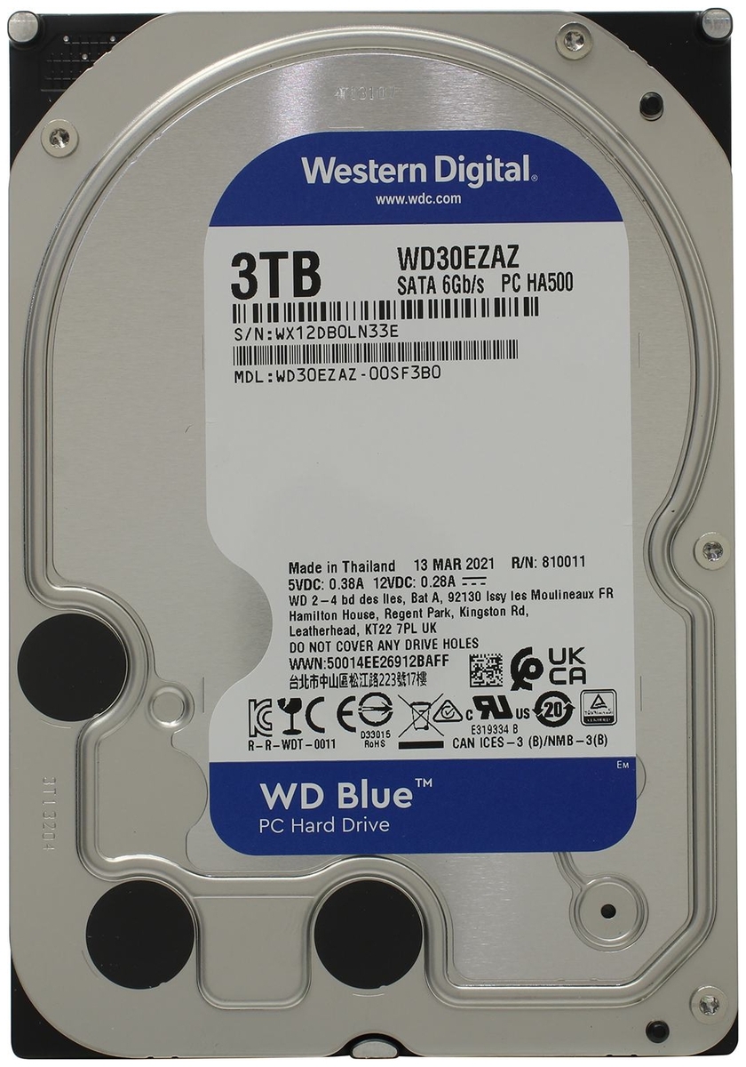 Фото Жесткий диск HDD Western Digital Blue WD30EZAZ