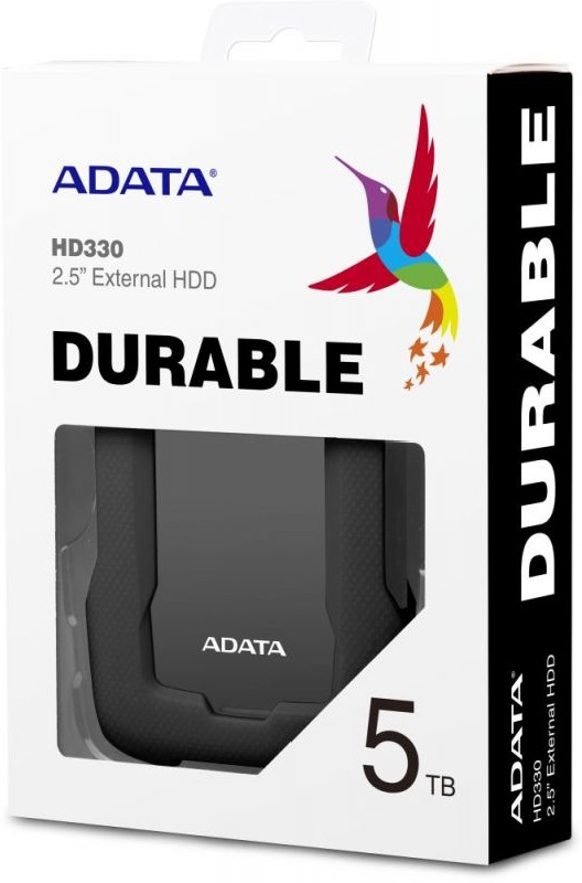 Фотография Внешний HDD ADATA HD330 5TB USB 3.2 (AHD330-5TU31-CBK)