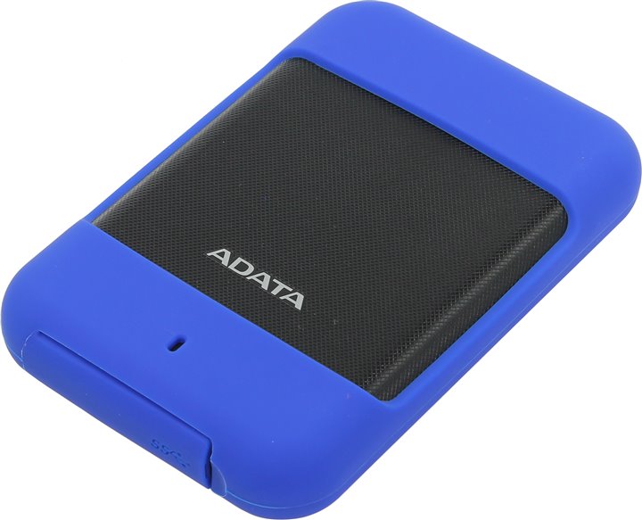 Фото Жесткий диск HDD ADATA HD700 1TB USB 3.0 G Shock Blue (AHD700-1TU3-CBL)