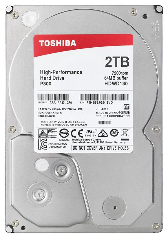 Фото Жесткий диск HDD TOSHIBA HDWD120UZSVA