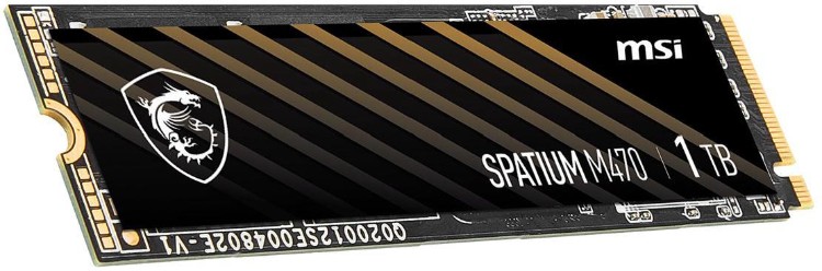 Фотография Твердотельный накопитель 1000Gb SSD MSI SPATIUM M470 M,2 PCIe 4,0 NVMe R5000Mb/s W4400MB/s SPATIUM M470 PCIe 4,0 NVMe M,2 1TB