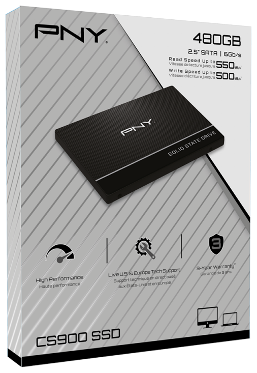 Купить Жесткий диск SSD PNY SSD7CS900-480-RB