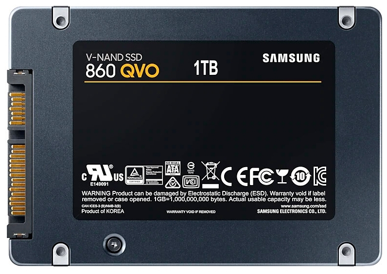 Цена Жесткий диск SSD SAMSUNG 860 QVO SATA III MZ-76Q1T0BW
