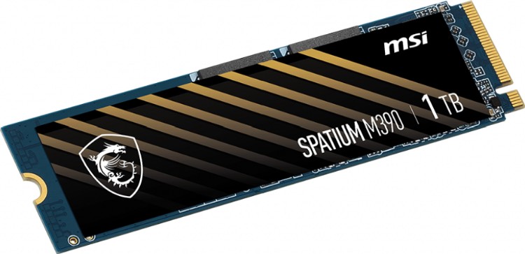 Картинка Твердотельный накопитель 1000Gb SSD MSI SPATIUM M390 M,2 PCIe NVMe R3300Mb/s W3000MB/s SPATIUM M390 NVMe M,2 1TB