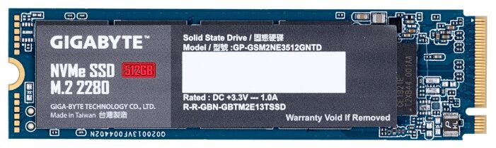 Фото Жесткий диск SSD GIGABYTE GP-GSM2NE3512GNTD