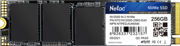 Фото Жесткий диск SSD NETAC NV2000 2500R/1000W (NT01NV2000-256-E4X)
