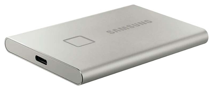 Картинка Жесткий диск SSD SAMSUNG T7 Touch 500Gb Silver (MU-PC500S/WW)