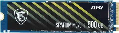 Жесткий диск SSD MSI SPATIUM M390 M.2 PCIe NVMe R3300Mb/s W2300MB/s SPATIUM M390 NVMe M.2 500GB