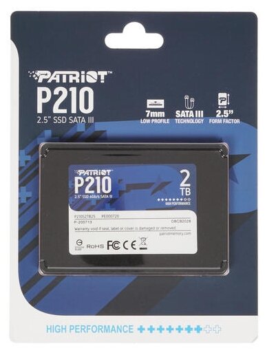 Фото Жесткий диск SSD PATRIOT P210S2TB25