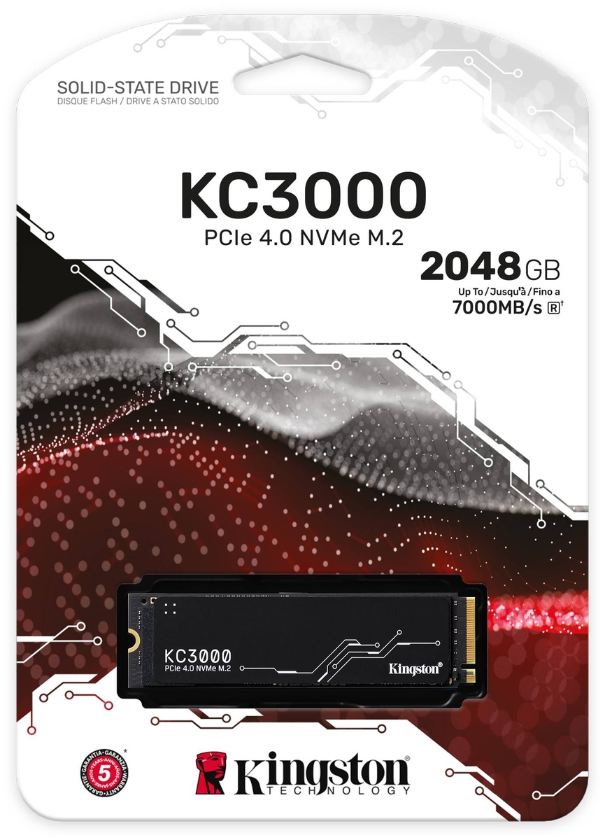 Фотография Жесткий диск SSD KINGSTON SKC3000D/2048G PCIe 4.0 NVMe M2