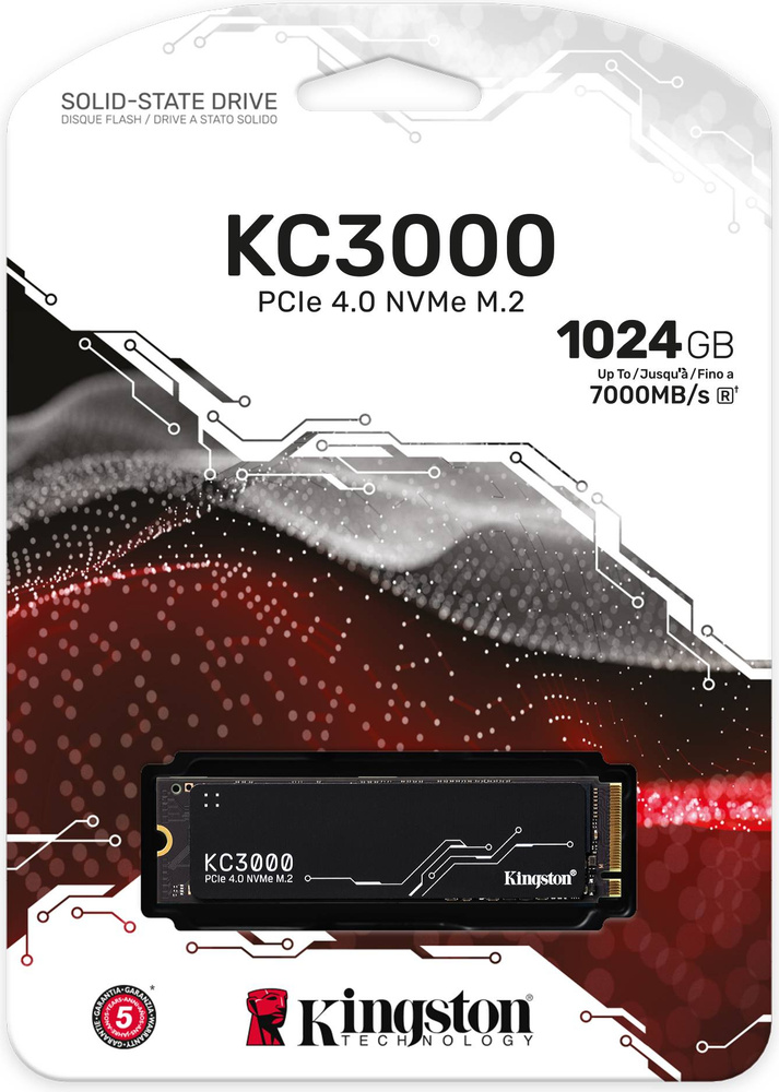 Фотография Жесткий диск SSD KINGSTON SKC3000S/1024G PCIe 4.0 NVMe