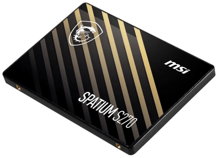 Фото Жесткий диск SSD MSI 960Gb SPATIUM S270 SATA III 2.5" R500Mb/s