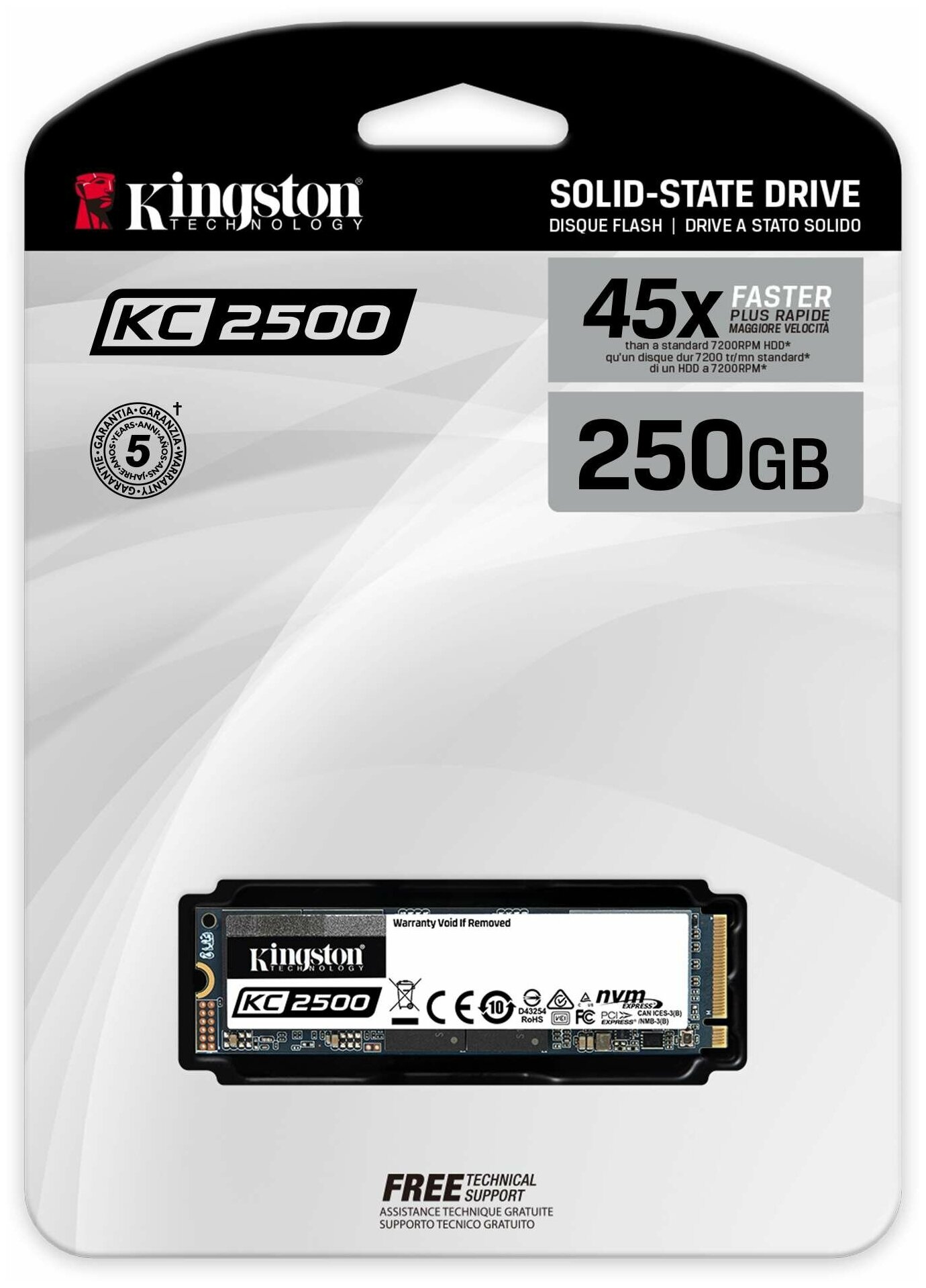 Фотография Жесткий диск SSD KINGSTON SKC2500M8/2000G