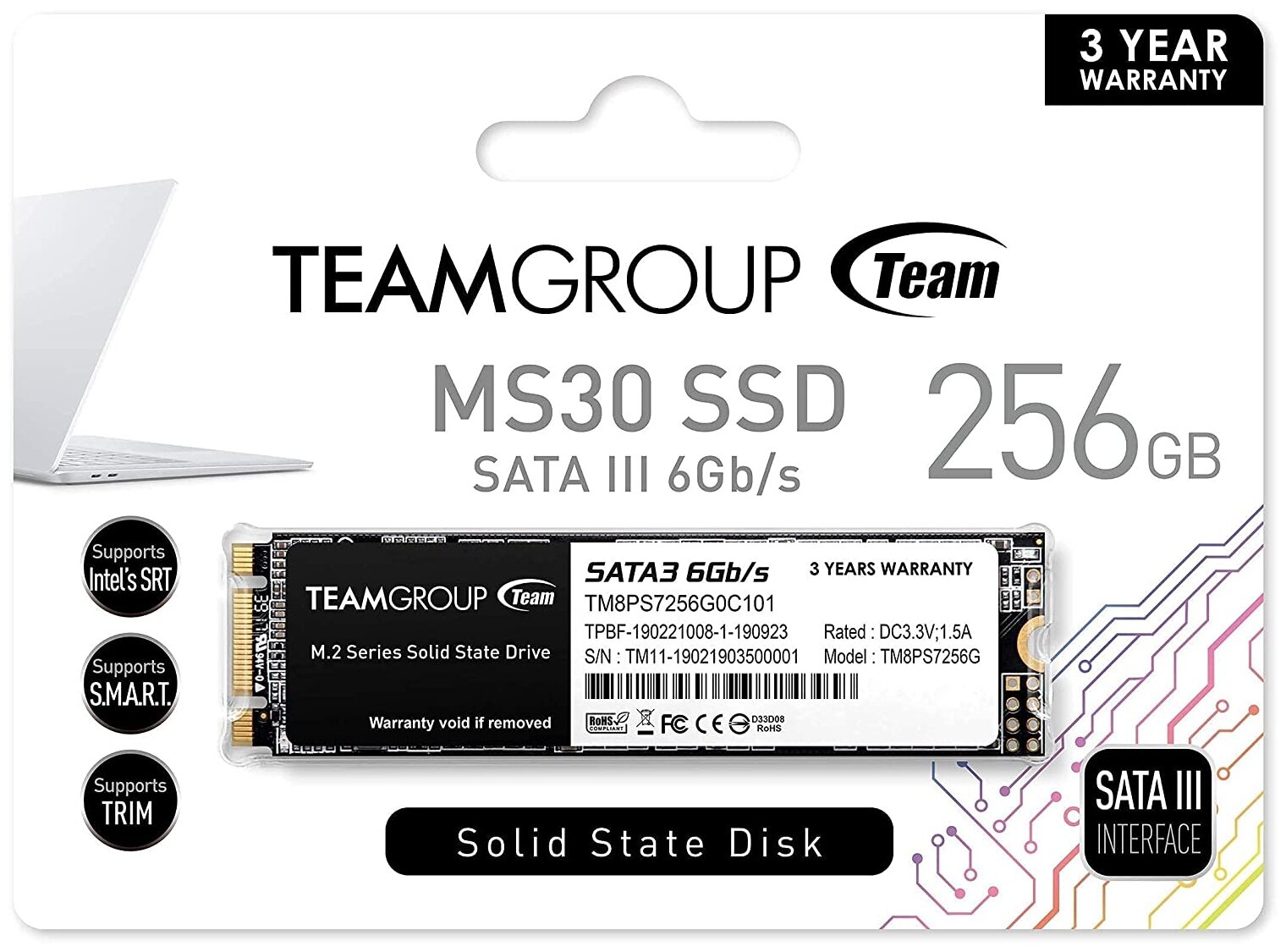 Фото Жесткий диск SSD Team Group TM8PS7256G0C101