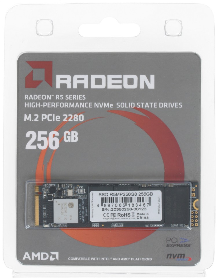 Фотография Жесткий диск SSD AMD Radeon R5 R5MP256G8