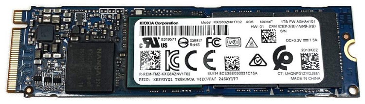 Жесткий диск SSD KIOXIA XG6 1TB NVMe M.2 HDS-TMN0-KXG60ZNV1T02