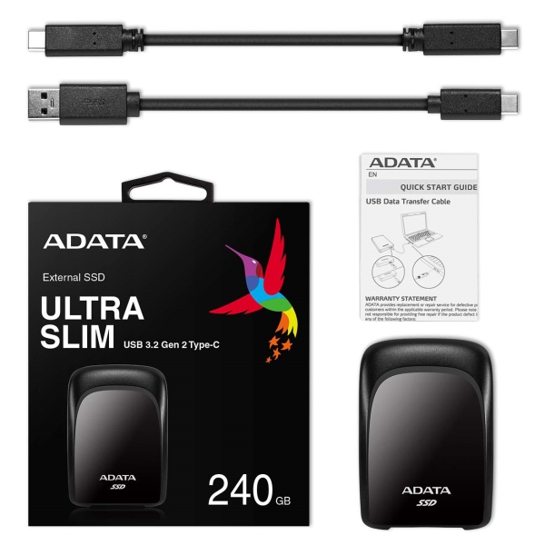 Цена Жесткий диск SSD ADATA SC680 240Gb Black (ASC680-240GU32G2-CBK)