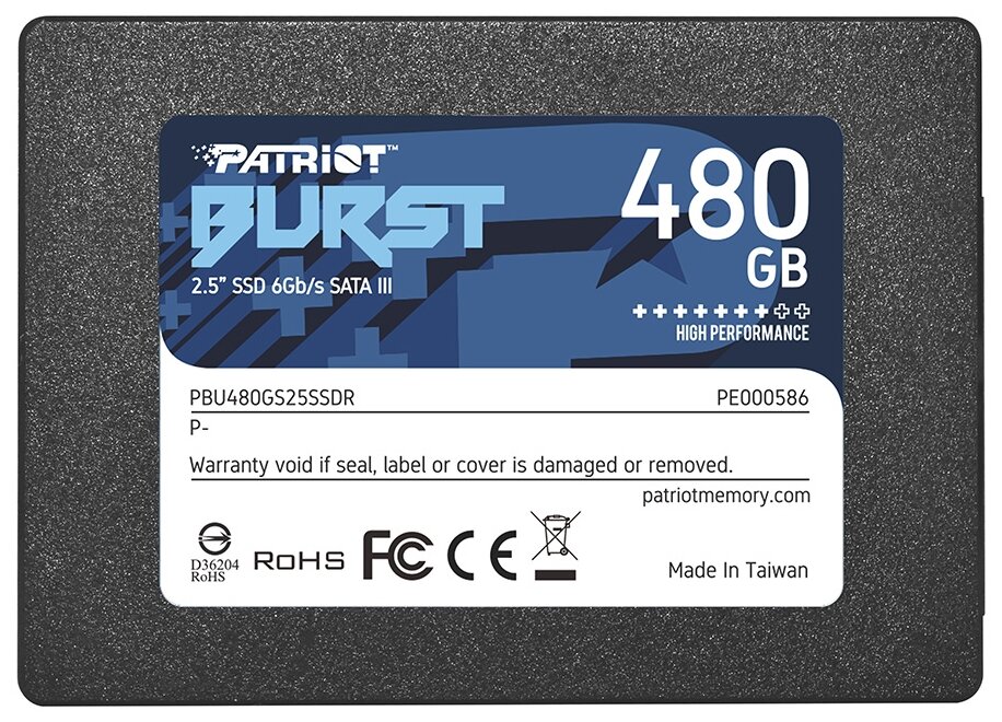 Жесткий диск SSD PATRIOT Burst PBU480GS25SSDR