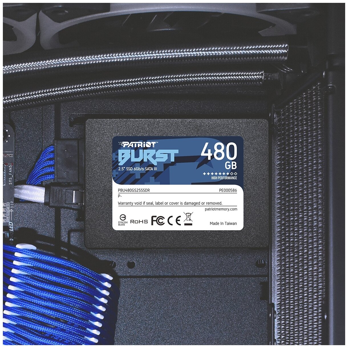 Картинка Жесткий диск SSD PATRIOT Burst PBU480GS25SSDR