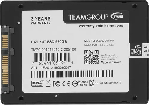 Фотография Жесткий диск SSD Team Group T253X5960G0C101