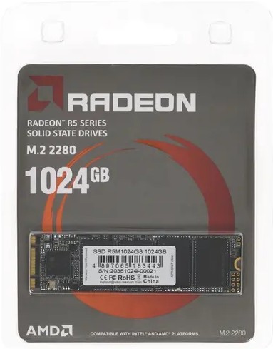 Фотография Жесткий диск SSD AMD Radeon R5 R5M1024G8