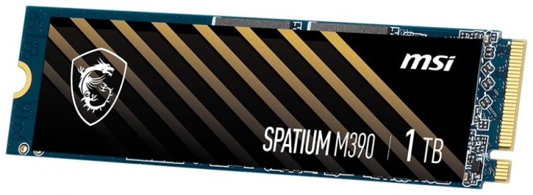 Фото Жесткий диск SSD MSI 1000Gb SPATIUM M390 M,2 PCIe NVMe R3300Mb/s W3000MB/s