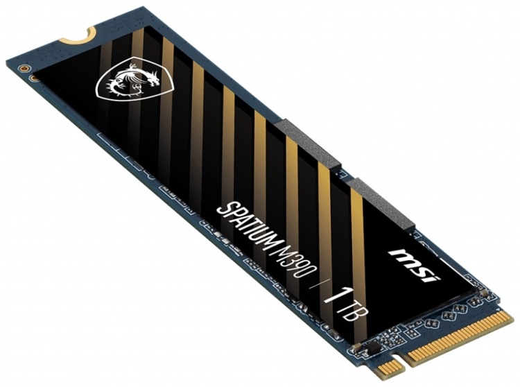 Фотография Жесткий диск SSD MSI 1000Gb SPATIUM M390 M,2 PCIe NVMe R3300Mb/s W3000MB/s