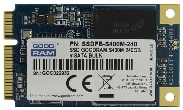 Фото Жесткий диск SSD GoodRAM SSDPB-S400M-240