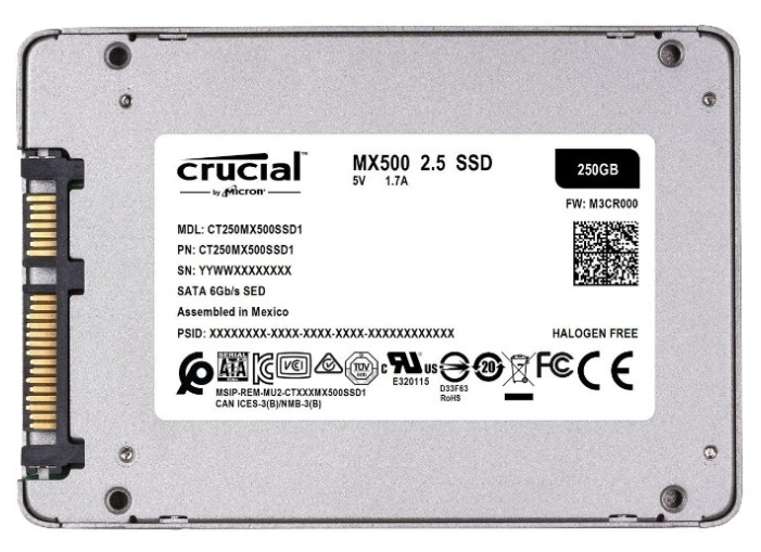 картинка Жесткий диск SSD Crucial CT250MX500SSD1 от магазина 1.kz