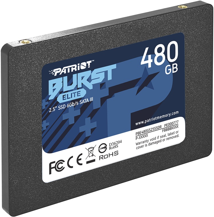 Фотография Жесткий диск SSD PATRIOT Burst Elite PBE480GS25SSDR