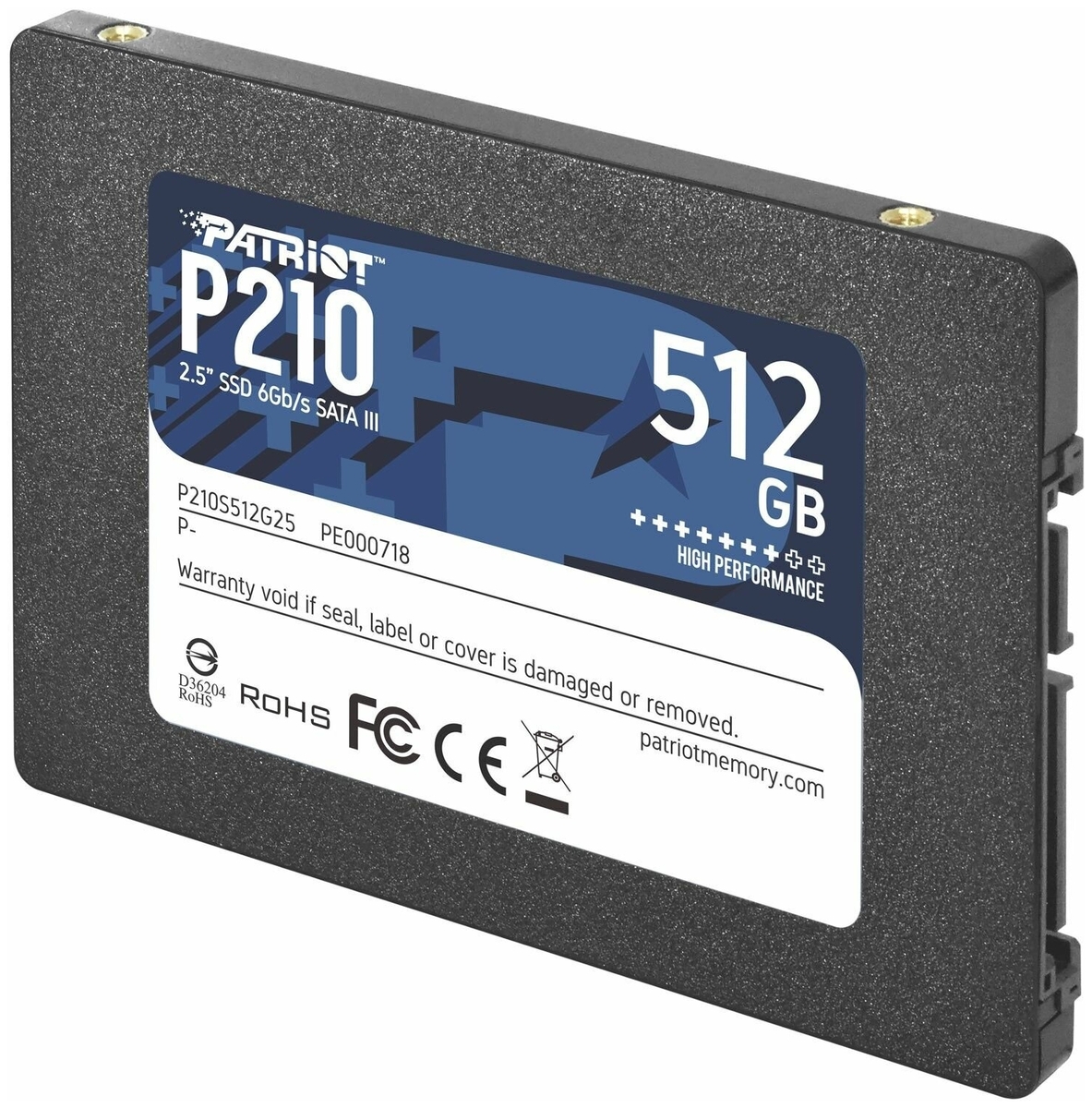 Фото Жесткий диск SSD PATRIOT P210S512G25