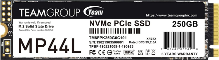 Жесткий диск SSD Team Group TM8FPK250G0C101