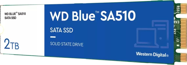 Фотография Жесткий диск SSD Western Digital Blue SA510 2000GB (WDS200T3B0B)