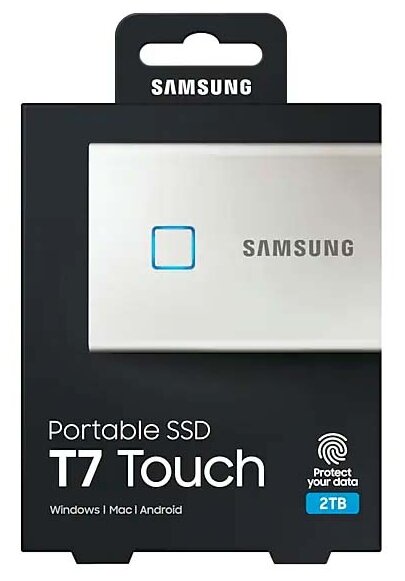 Жесткий диск SSD SAMSUNG T7 Touch 1Tb Black (MU-PC1T0K/WW) Казахстан