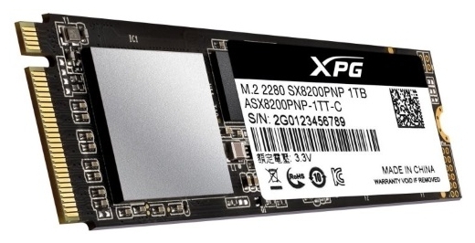 Фото Жесткий диск SSD ADATA XPG SX8200 Pro ASX8200PNP-1TT-C PCIe 3.0 x4 NVMe 1.3