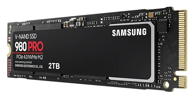 Фотография Жесткий диск SSD SAMSUNG 980 PRO M.2 2000 GB MZ-V8P2T0BW