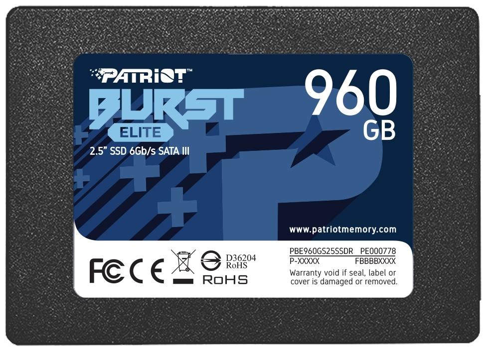 Жесткий диск SSD Patriot Burst Elite PBE960GS25SSDR