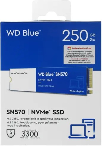 Фотография Жесткий диск SSD Western Digital Blue WDS250G3B0C