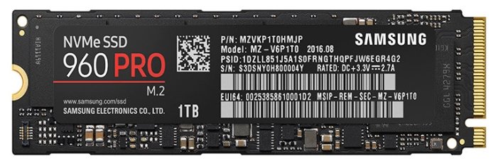 Жесткий диск SSD SAMSUNG 960 PRO MZ-V6P1T0BW