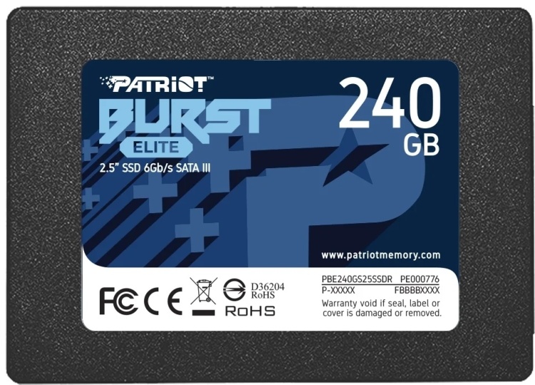 Жесткий диск SSD PATRIOT Burst Elite PBE240GS25SSDR