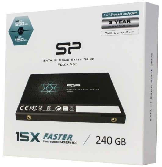 Картинка Жесткий диск SSD SILICON POWER S55 SP240GBSS3S55S25