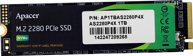 Фото Жесткий диск SSD APACER AS2280P4X AP1TBAS2280P4X-1