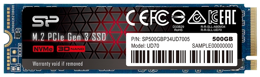 Фото Жесткий диск SSD SILICON POWER UD70 SP500GBP34UD7005 NVMe