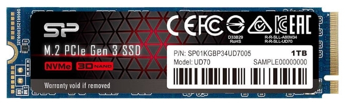 Фото Жесткий диск SSD SILICON POWER UD70 SP01KGBP34UD7005 NVMe