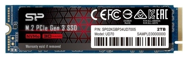 Фото Жесткий диск SSD SILICON POWER UD70 SP02KGBP34UD7005 NVMe 1.3